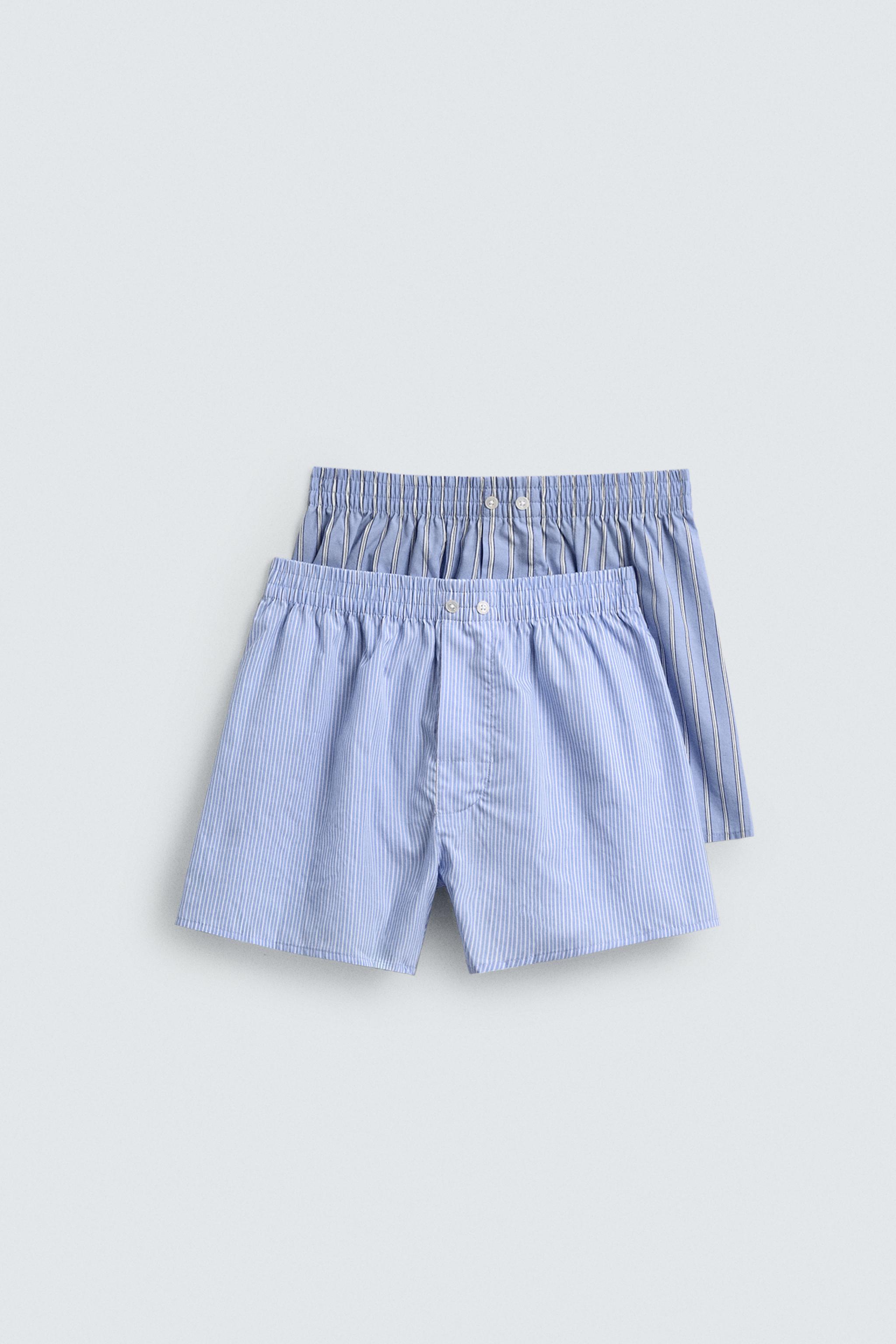 PACK DE 2 BOXERS EN POPELINE COMBINÉE